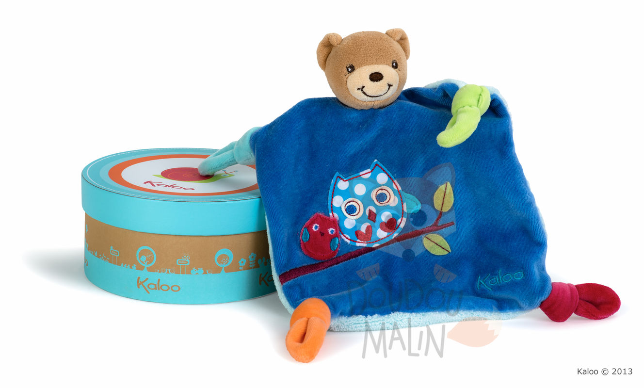  colors baby comforter blue bear owl 